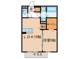 ドゥ　ボナール岩船の物件間取画像